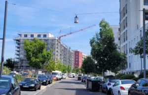 Mobilbaukran MK 88 Liebherr Autodienst West Brüstungsteile Offenbach